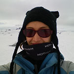 Lucie Bradley in Antarctica
